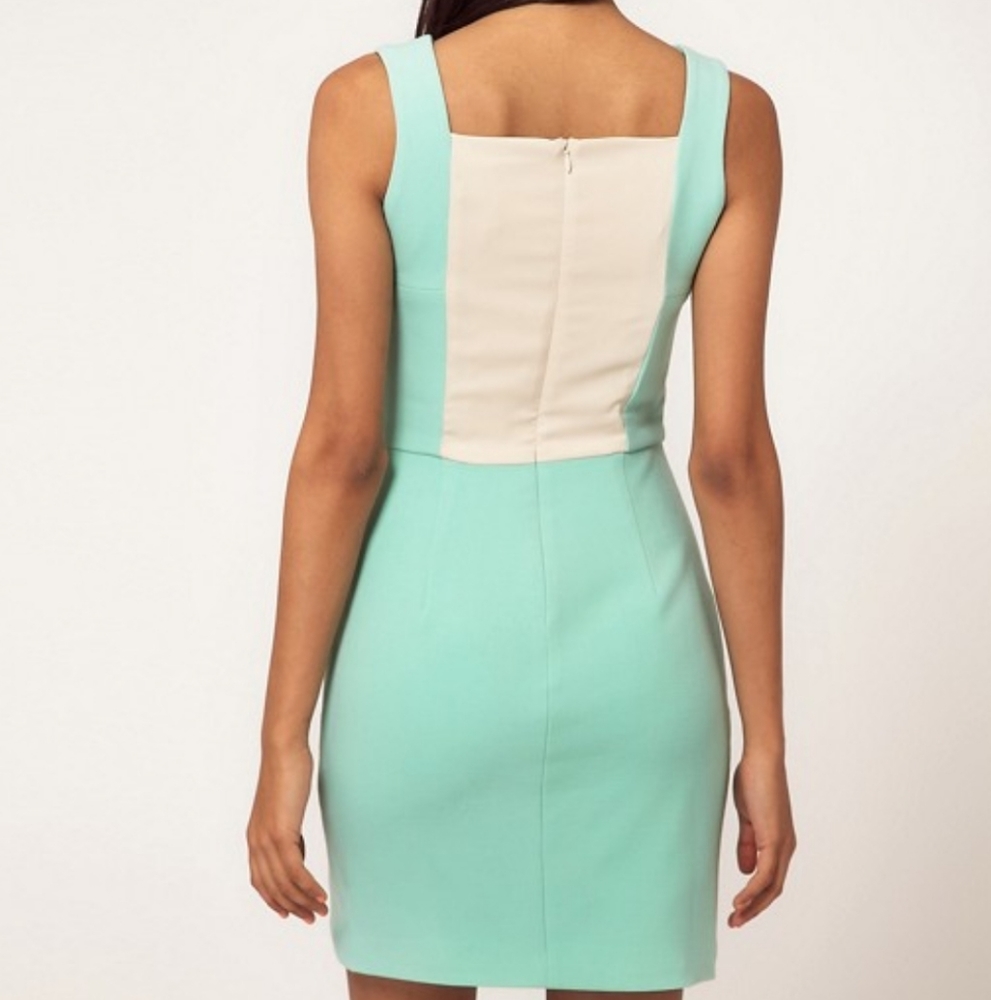 Aqua Manilow dress w/ cut outs